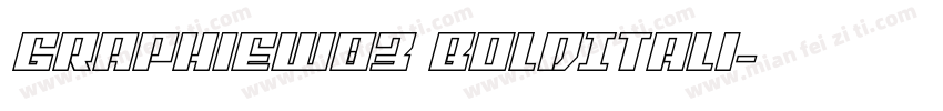GraphieW03 BoldItali字体转换